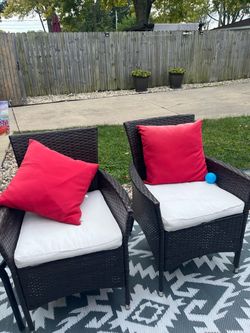 Wicker chairs