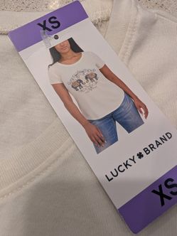 Lucky Brand Elephant Graphic Tee XS