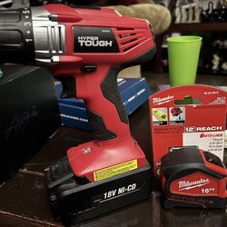 Tough Drill And Milwaukee Tape