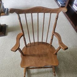 Child's Wooden Rocking Chair