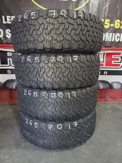 265 70 17 SET 4 BF.GOODRICH INSTALADAS POR 320