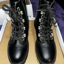 Women XOXO Priscie Bling Ankle Hiker/Combat Boots. Black. Sz-9 NWB for Sale  in Plainfield, IL - OfferUp