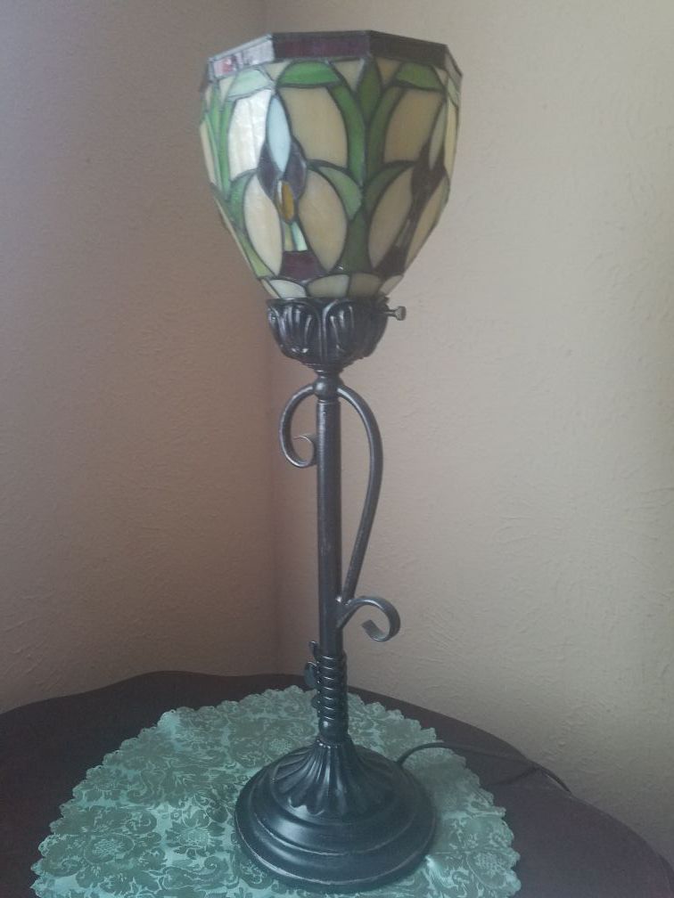 Antique Tiffany-style lamps