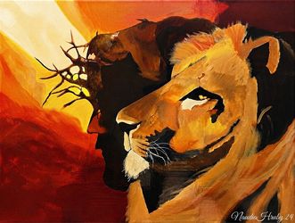 Lionking acrylic art POSTER Print 20*30 Framed
