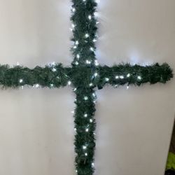 Christmas Decorations cross Made From Wood