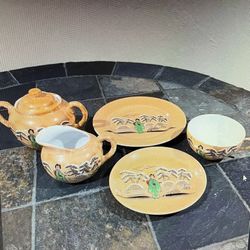 Vintage Japanese Hand Painted Tea Set