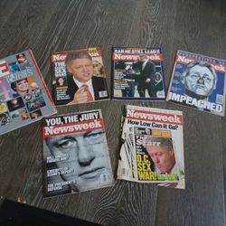 Lot 5 Clinton Life Magazines Impeach Lewinski