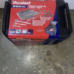 Duralast 1/4in, 3/8in and 1/2in Drive Mechanics Tool Set 265 Piece