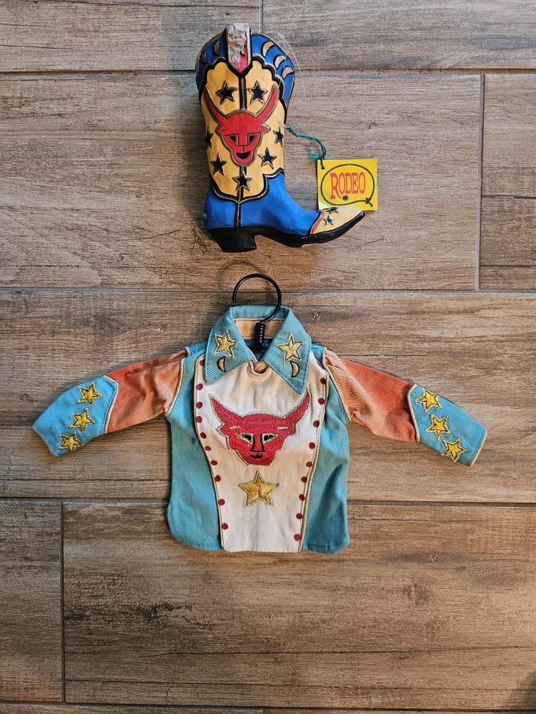 Rodeo Boot & Minature Country Western Red Devil Shirt