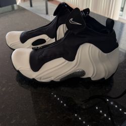 Nike Air Flightposite Sail and Black 