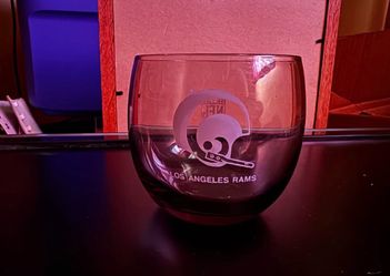 (7)Los Angeles Rams NFL Vintage Rocks Glass