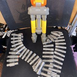 Nerf N-Strike Vulcan EBF-25 Blaster tripod  w/ 2 Chain Belts Accessories Only