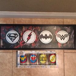 DC Superhero logo collectibles
