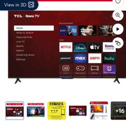 55 In TCL 4k roku TV