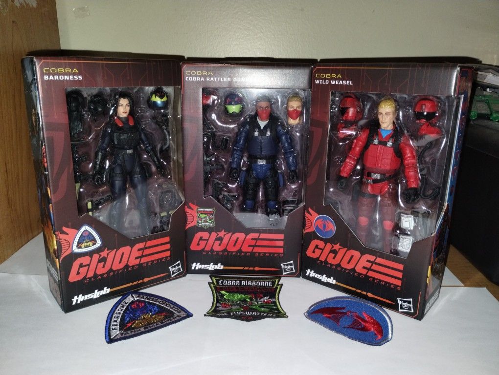 Haslab Gi Joe Cobra Rattler Figures 