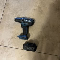 Makita Drill And Battery