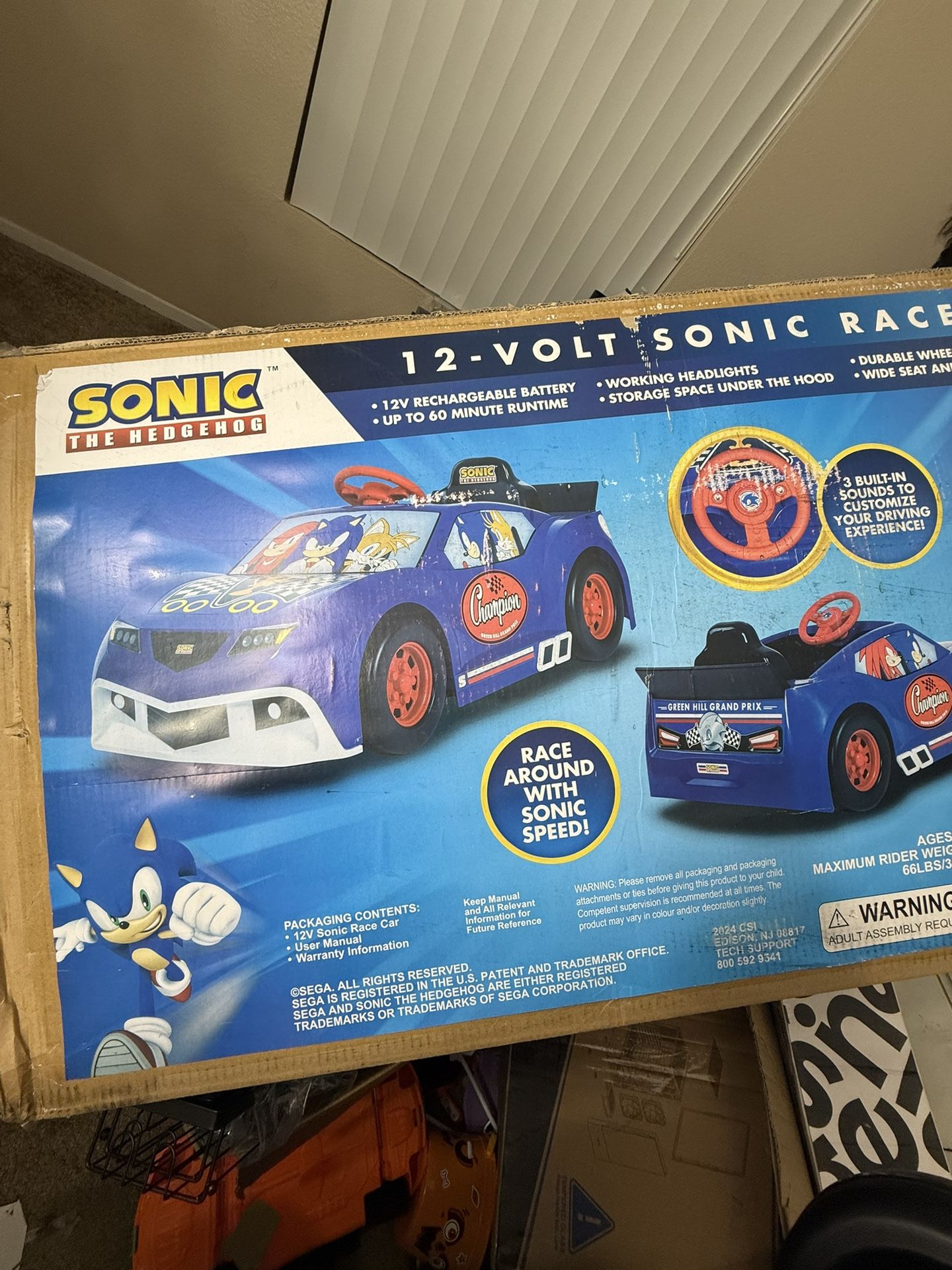 12 Volt Sonic Race Car