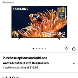 Samsung 50” DU8000 Series Tv