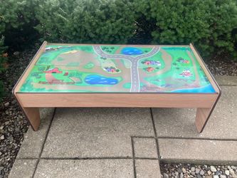 Wood Train Table