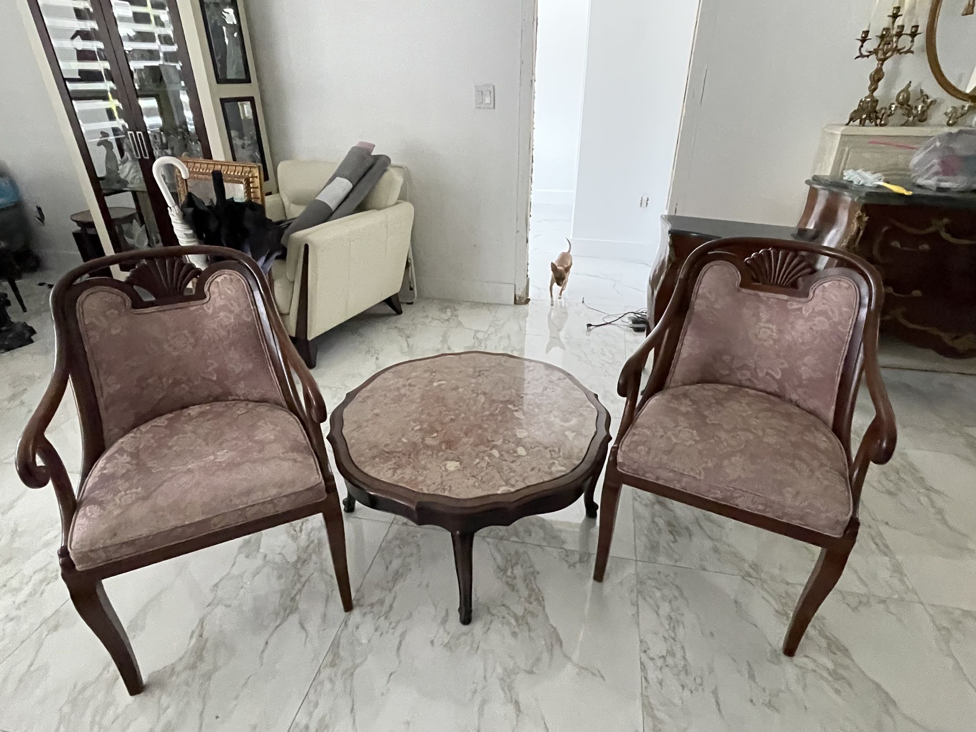 Antique Table And Chairs Set