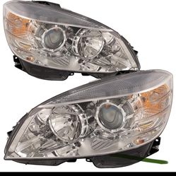 (2) Par De Faros - 2008-2012 Mercedes C250 C300 / Aftermarket 