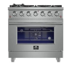 Brand-New FORNO Massimo 36” Stainless Steel Pro Style Gas Range – Order today and SAVE $1,300! Offer ends August 30.