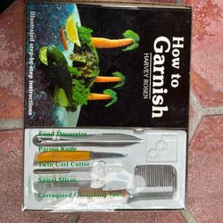 How To Garnish Book & 5pc Tool Set By Chef Harvey Rosen DIY fruit carving