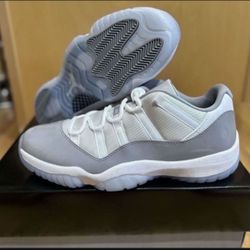 Nike Air Jordan 11 Low Retro Cement Grey White AV2187-140 size 12 Brand New