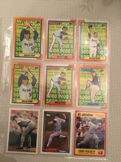 Baseball Cards Ryan, Griffey Jr, Clemens, Rookies