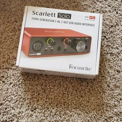 Scarlett Solo USB Interface 