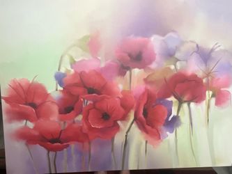 Flower Wall Art Poppy Pictures