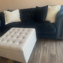 Blue couch 