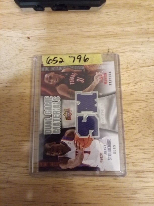 2009 Upper Deck Dual Game Materials Stoudemire/Marion