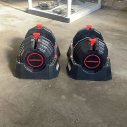 Weider Adjustable 50lb  Weight And Storage Set 