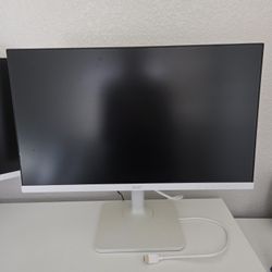White Adjustable LCD Computer Monitor 