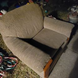 Chair With Matching Ottoman 