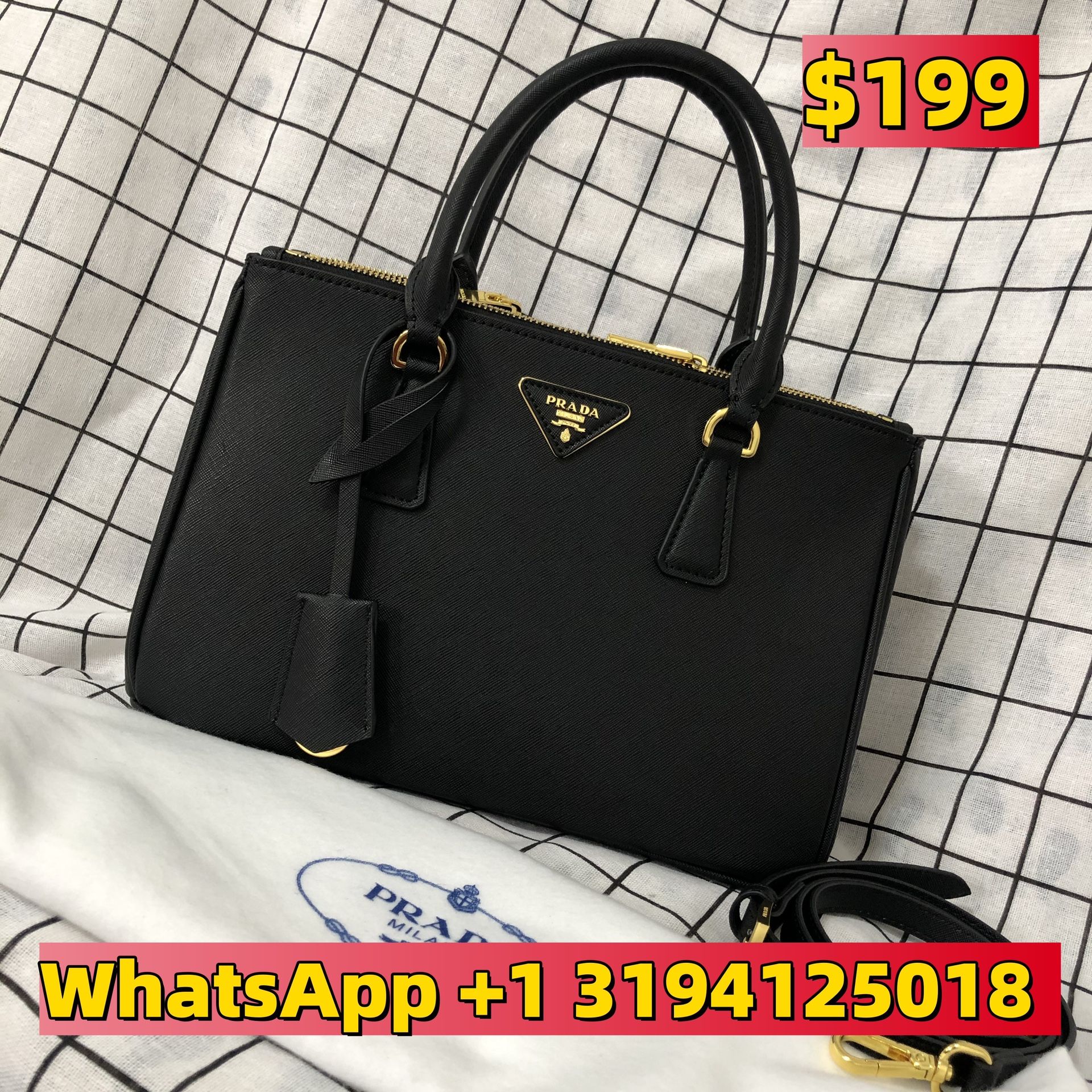 prada leather should bag women