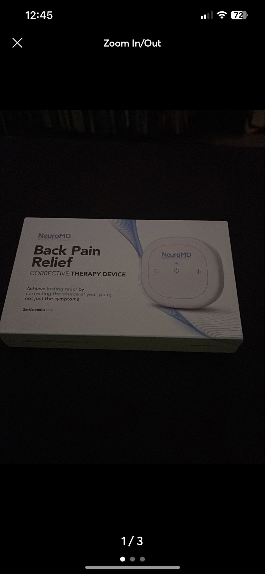 Neruo MD Back Pain, Relief Unit