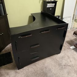 Pier 1 Wooden Corner Desk