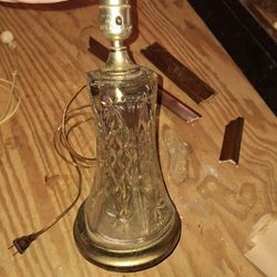 Antique glass lamp