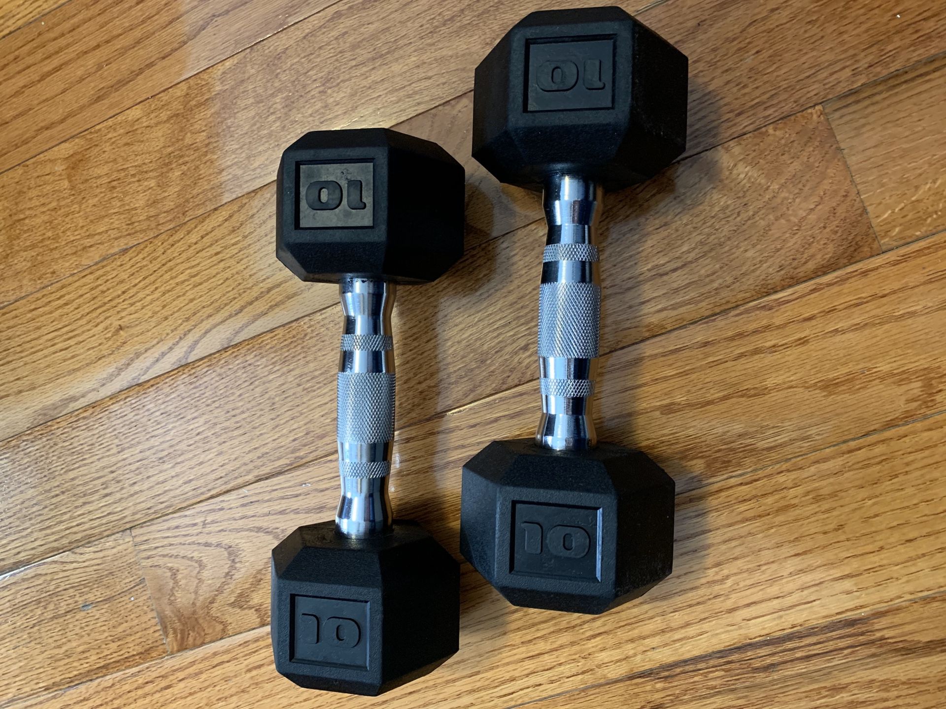 Barbell Coated Hex Dumbbells, Set of 2 10lbs