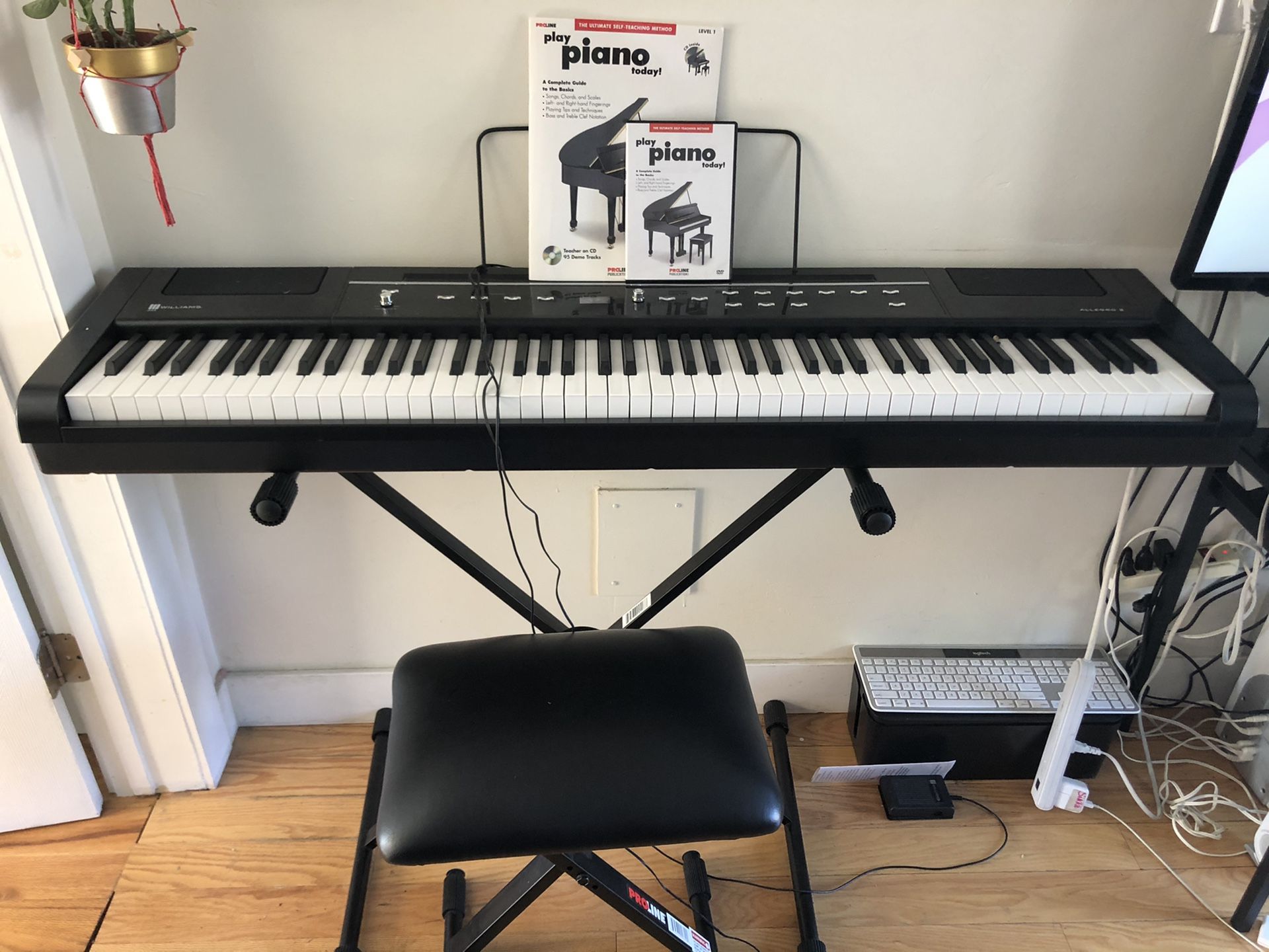 Williams Allegro 2 Keyboard Supply, bench & stand & learn how to plan