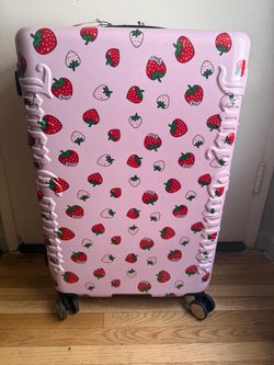 NWT Juicy Couture Strawberry 29 Inch Large Spinner Suitcase
