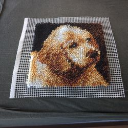 Finished Needlepoint dog