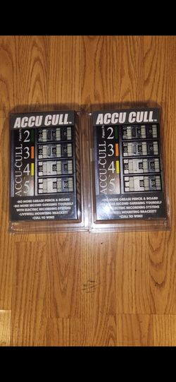 ACCU CULL  BOTH $30.00