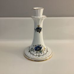 Royal Tara Blue Cornflower Tall Candlestick 5 7/8 “ Tall