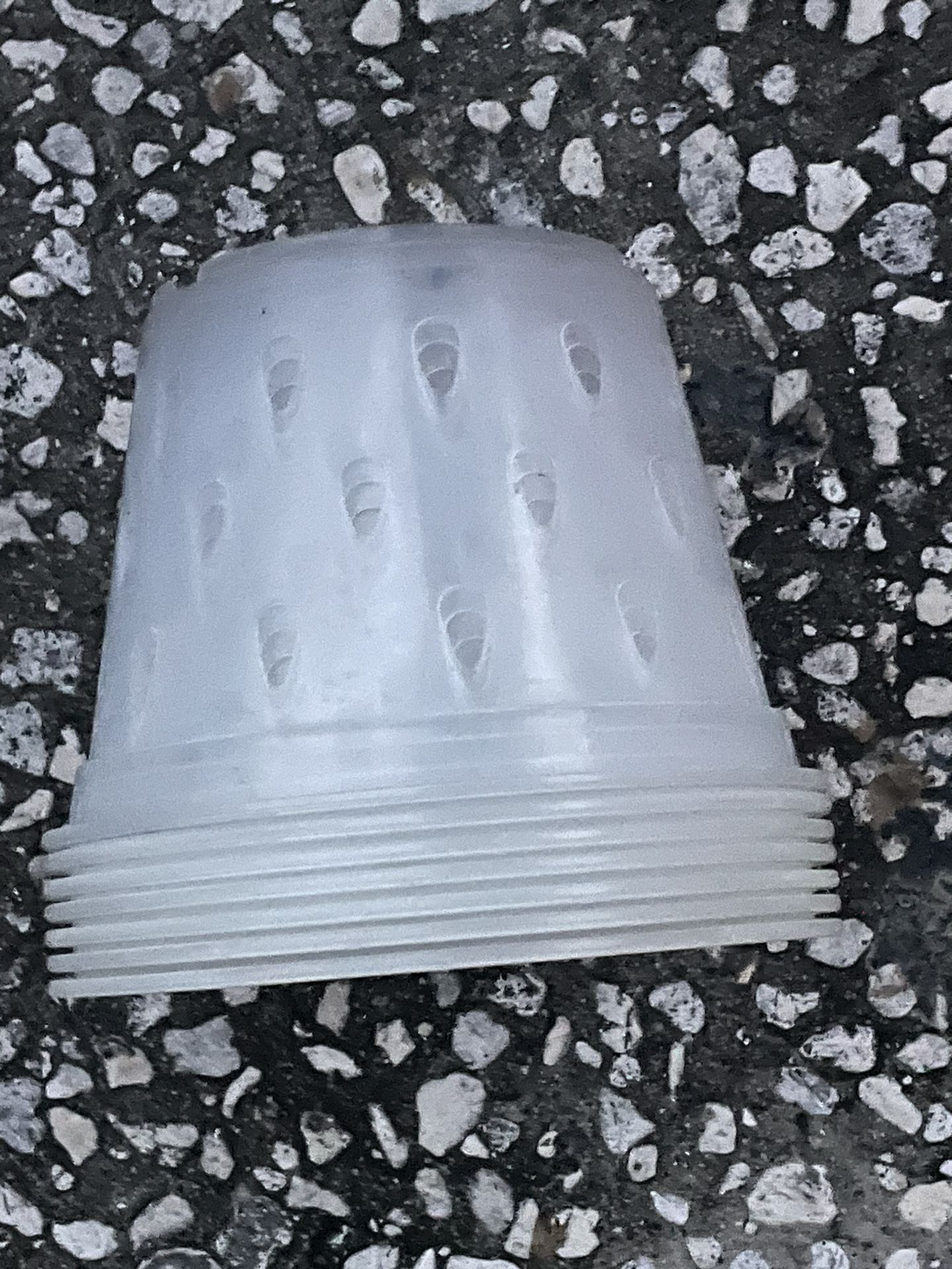 Transparent Orchid Pots- Set Of 7 Not Used