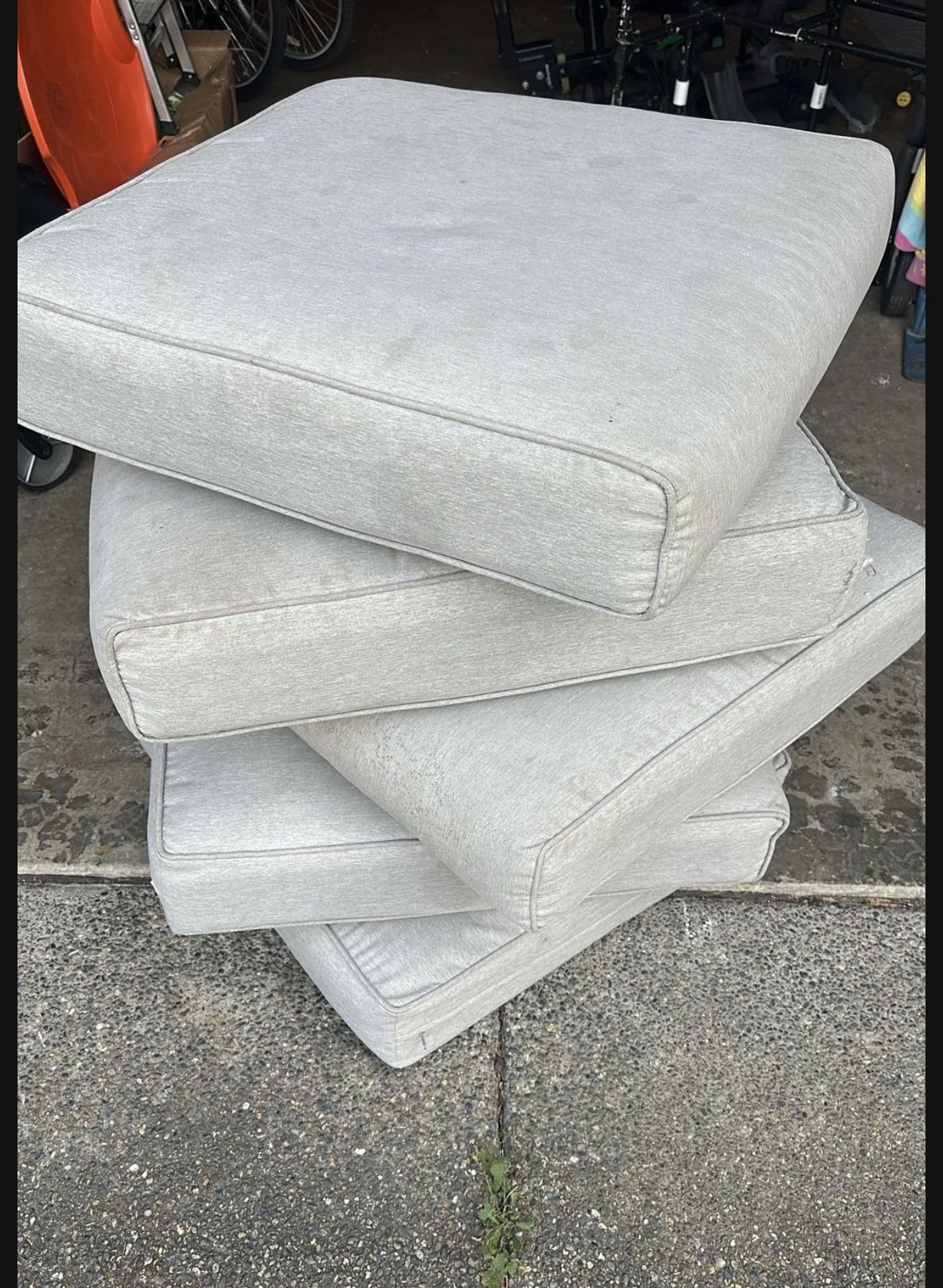 5 SEAT CUSHIONS ONLY for Outdoor Patio Furniture