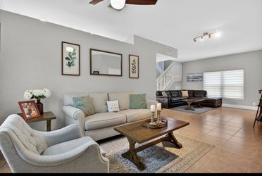 Cream Loveseat