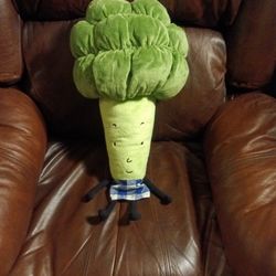 Ikea Torva Broccoli Plush Stuffed Toy Anthropomorphic Green Vegetable Pillow 24"